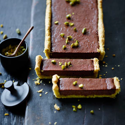 Set Buch "Cheesecake, Pies & Tartes" & Rechteckige Tarteform 36 x 12 cm | 2-Teilig - 0