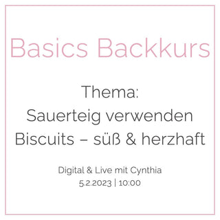 Basics Backkurs | 5. Februar | Teil 2 - Barcomi's Onlineshop
