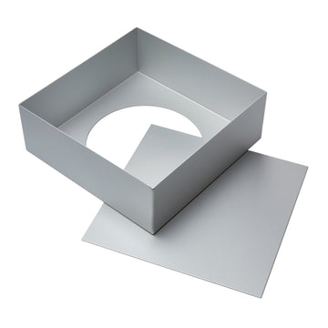 Quadratische Biskuitbodenform | 23 x 23 cm | 2-Teilig
