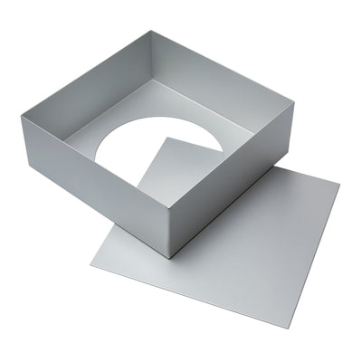 Quadratische Biskuitbodenform | 23 x 23 cm | 2-Teilig