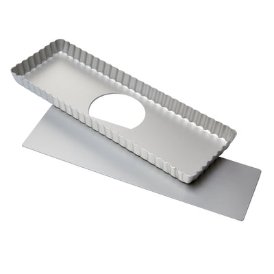 Rechteckige Tarteform | 36 cm x 12 cm | 2-Teilig