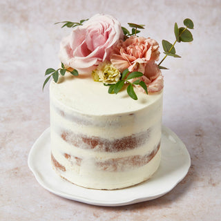 Rosé Flower Cake | vegan & glutenfrei möglich