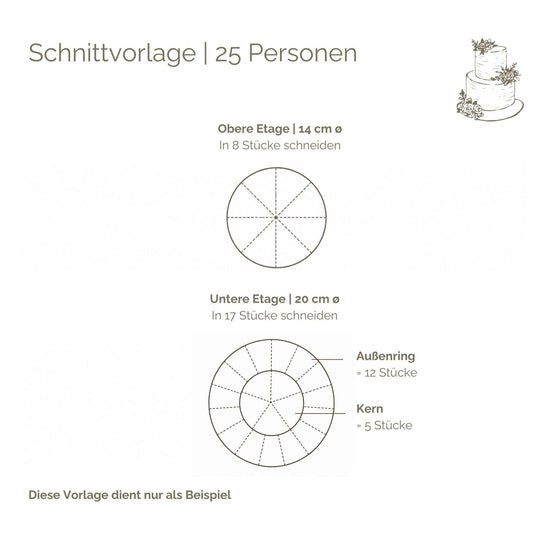 2-Etagen–Hochzeitstorte mit Deko nach Wunsch | vegan möglich - Barcomi's & Cynthia Barcomi's Onlineshop