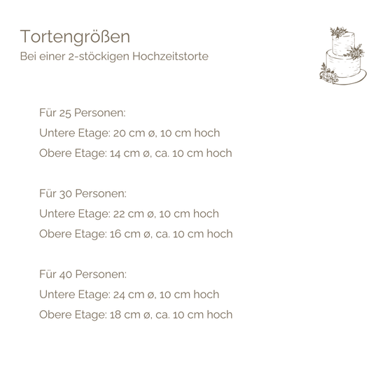 2 - Etagen–Hochzeitstorte mit Deko nach Wunsch | vegan möglich - Barcomi's & Cynthia Barcomi's Onlineshop