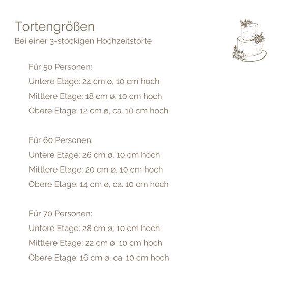 3 - Etagen–Hochzeitstorte mit Deko nach Wunsch | vegan möglich - Barcomi's & Cynthia Barcomi's Onlineshop