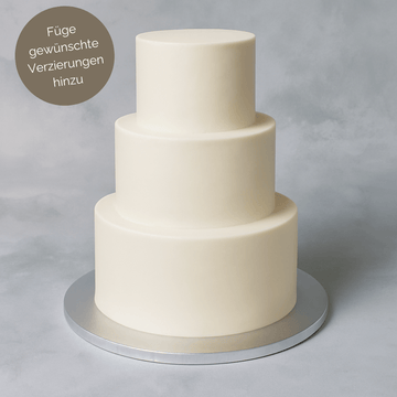 3 - Etagen–Hochzeitstorte mit Deko nach Wunsch | vegan möglich - Barcomi's & Cynthia Barcomi's Onlineshop