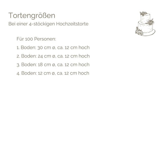 4 - Etagen–Hochzeitstorte mit Deko nach Wunsch | vegan möglich - Barcomi's & Cynthia Barcomi's Onlineshop