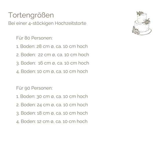 4 - Etagen–Hochzeitstorte mit Deko nach Wunsch | vegan möglich - Barcomi's & Cynthia Barcomi's Onlineshop