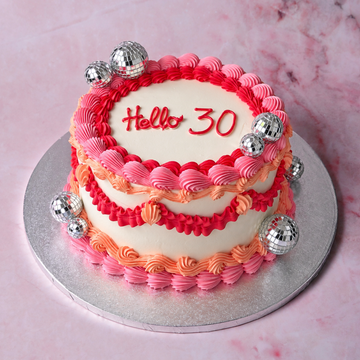 Vintage Disco Cake | vegan possible
