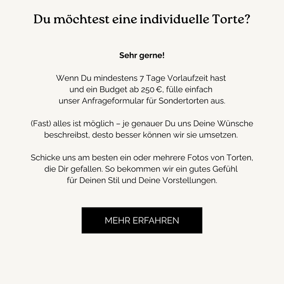 Du mochtest eine individuelle torte de 1