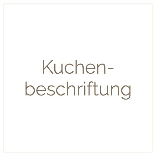 Aufpreis für Kuchenbeschriftung - Barcomi's & Cynthia Barcomi's Onlineshop