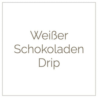 Aufpreis Sonderverzierung Wunschtorte Nr. 2 | Weißer Schokoladen - Drip - Barcomi's & Cynthia Barcomi's Onlineshop