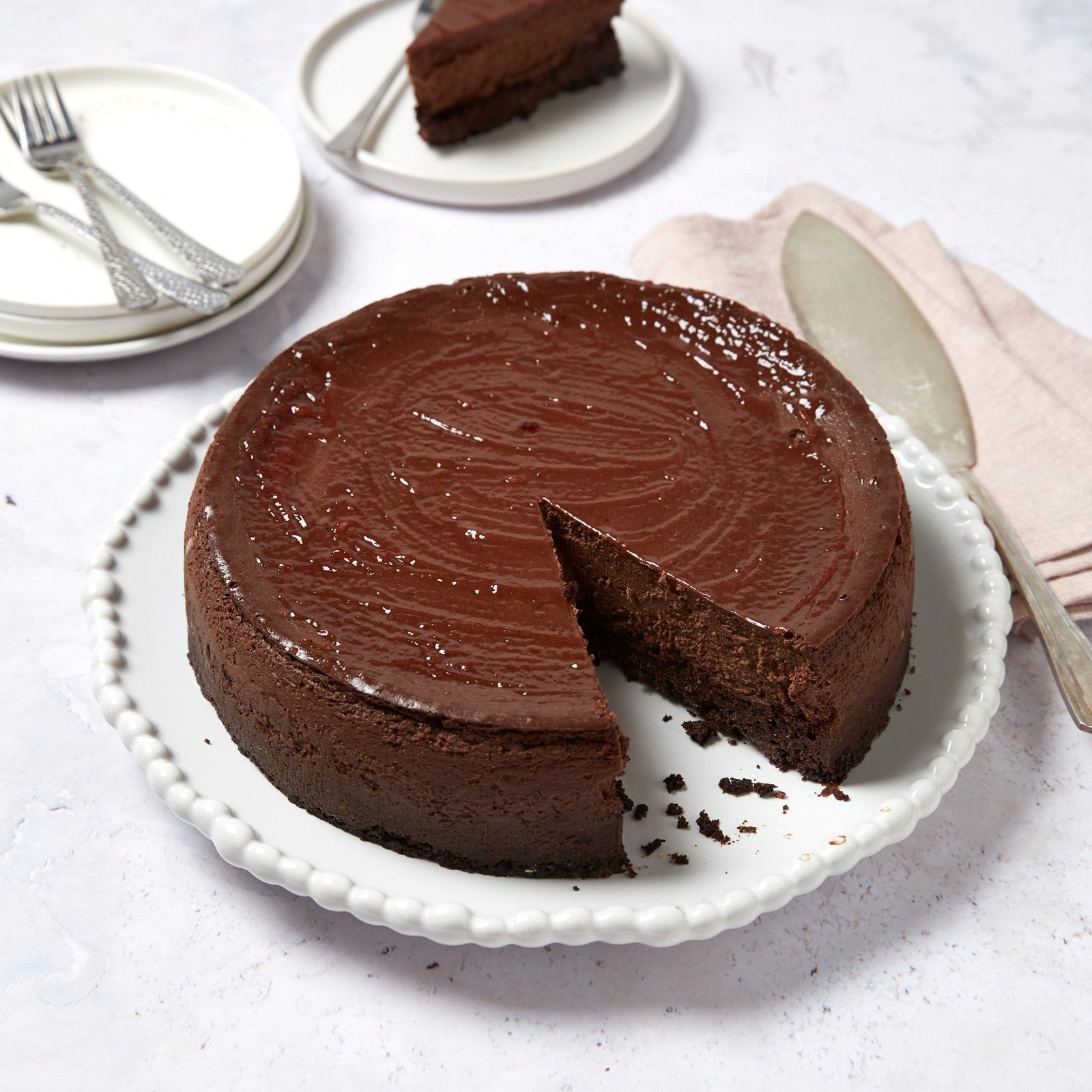 Chocolate Cheesecake | glutenfrei - Barcomi's & Cynthia Barcomi's Onlineshop