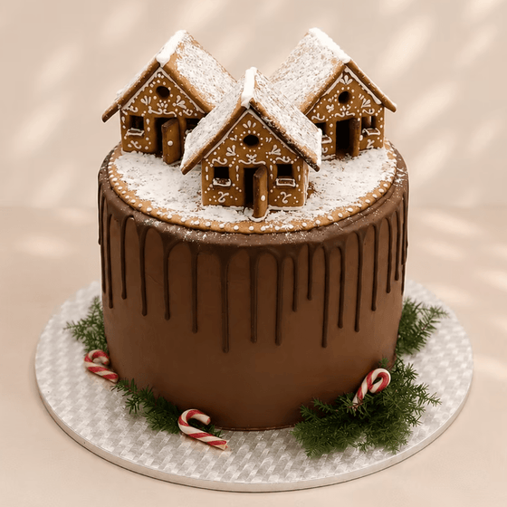 Christmas Village Cake - Barcomi's & Cynthia Barcomi's Onlineshop