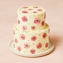 Elegante Hochzeitstorte mit handgemalten Blumen & Gold | vegan möglich & versch. Farben möglich - Barcomi's & Cynthia Barcomi's Onlineshop