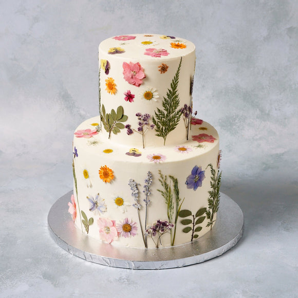 Hochzeitstorte mit Getrockneten Blumen - Barcomi's & Cynthia Barcomi's Onlineshop
