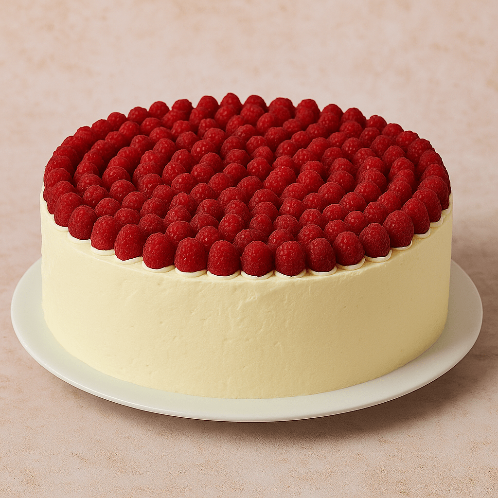 Hochzeitstorte mit Himbeeren | vegan möglich - Barcomi's & Cynthia Barcomi's Onlineshop