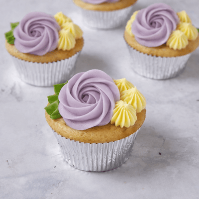 Lemon Lavender Sunshine Cupcake | vegan - Barcomi's & Cynthia Barcomi's Onlineshop