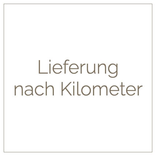 Lieferung nach gefahrene Kilometer - Barcomi's & Cynthia Barcomi's Onlineshop