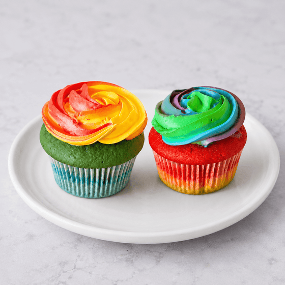 Rainbow Cupcakes | Standard oder Mini Größe - Barcomi's & Cynthia Barcomi's Onlineshop