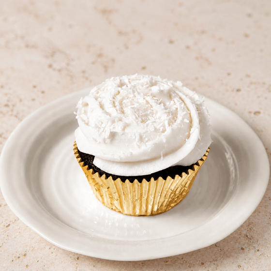 Schokoladen Cupcake mit Kokos-Frosting | vegan - Barcomi's & Cynthia Barcomi's Onlineshop