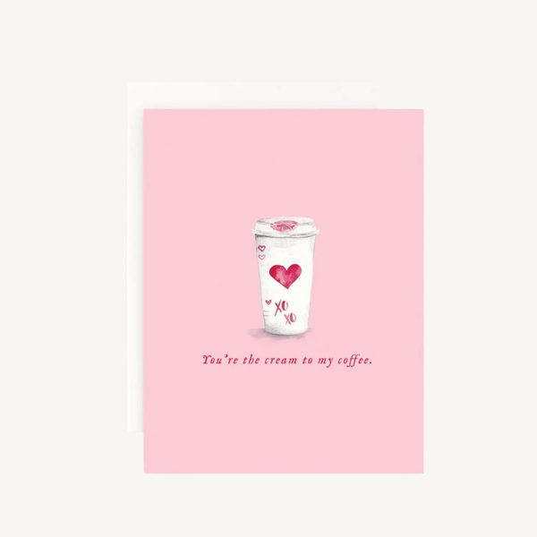 Valentinstag Grußkarte | Cream to my Coffee - Barcomi's Onlineshop