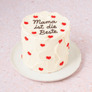 White Cake with Hearts | vegan möglich - Barcomi's & Cynthia Barcomi's Onlineshop