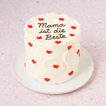 White Cake with Hearts | vegan möglich - Barcomi's & Cynthia Barcomi's Onlineshop