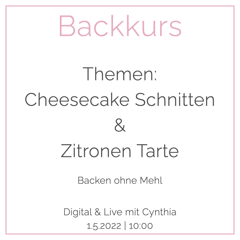 Backkurs | 1. Mai