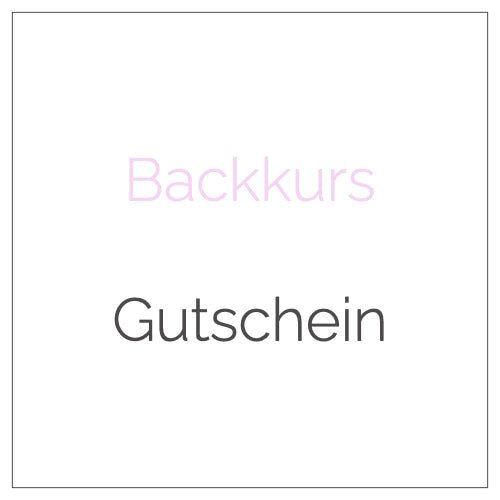 Backkurs Gutschein | Online - Cynthia Barcomi's Onlineshop