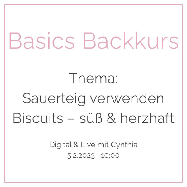 Basics Backkurs | 5. Februar | Teil 2 - Barcomi's Onlineshop