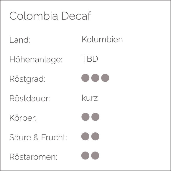 COLOMBIA KAFFEE ENTKOFFEINIERT - Cynthia Barcomi's Onlineshop