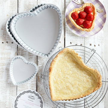 Herz Tarteform 12 cm | 2-Teilig - Cynthia Barcomi's Onlineshop