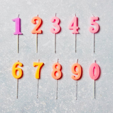 Kerze | Zahl | Neon - Cynthia Barcomi's Onlineshop