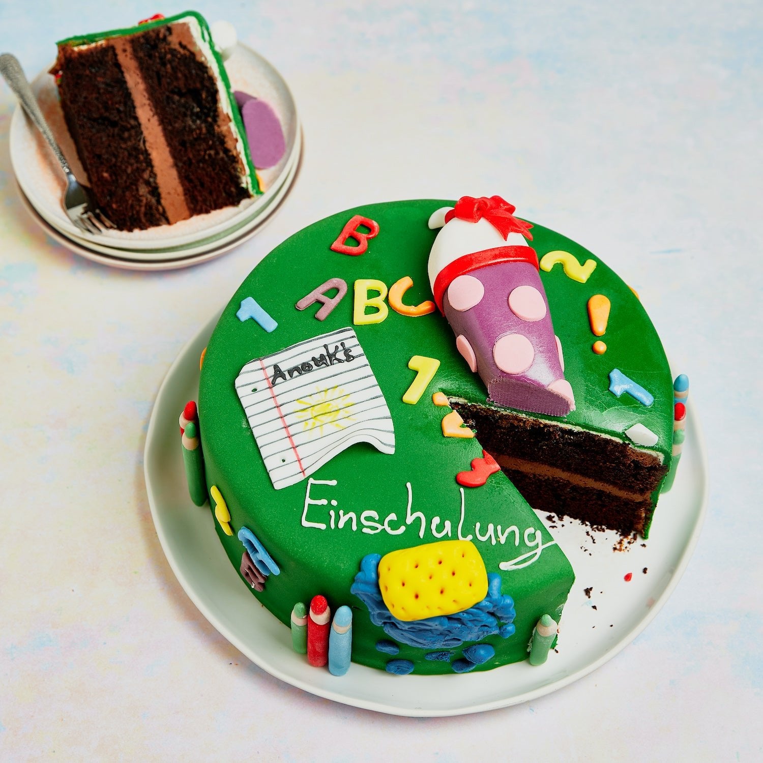 School Chalkboard Cake | vegan - 0