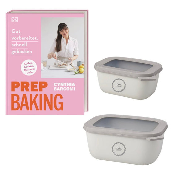 Set Prep Baking Buch & Mepal Aufbewahrungsdosen - Cynthia Barcomi's Onlineshop