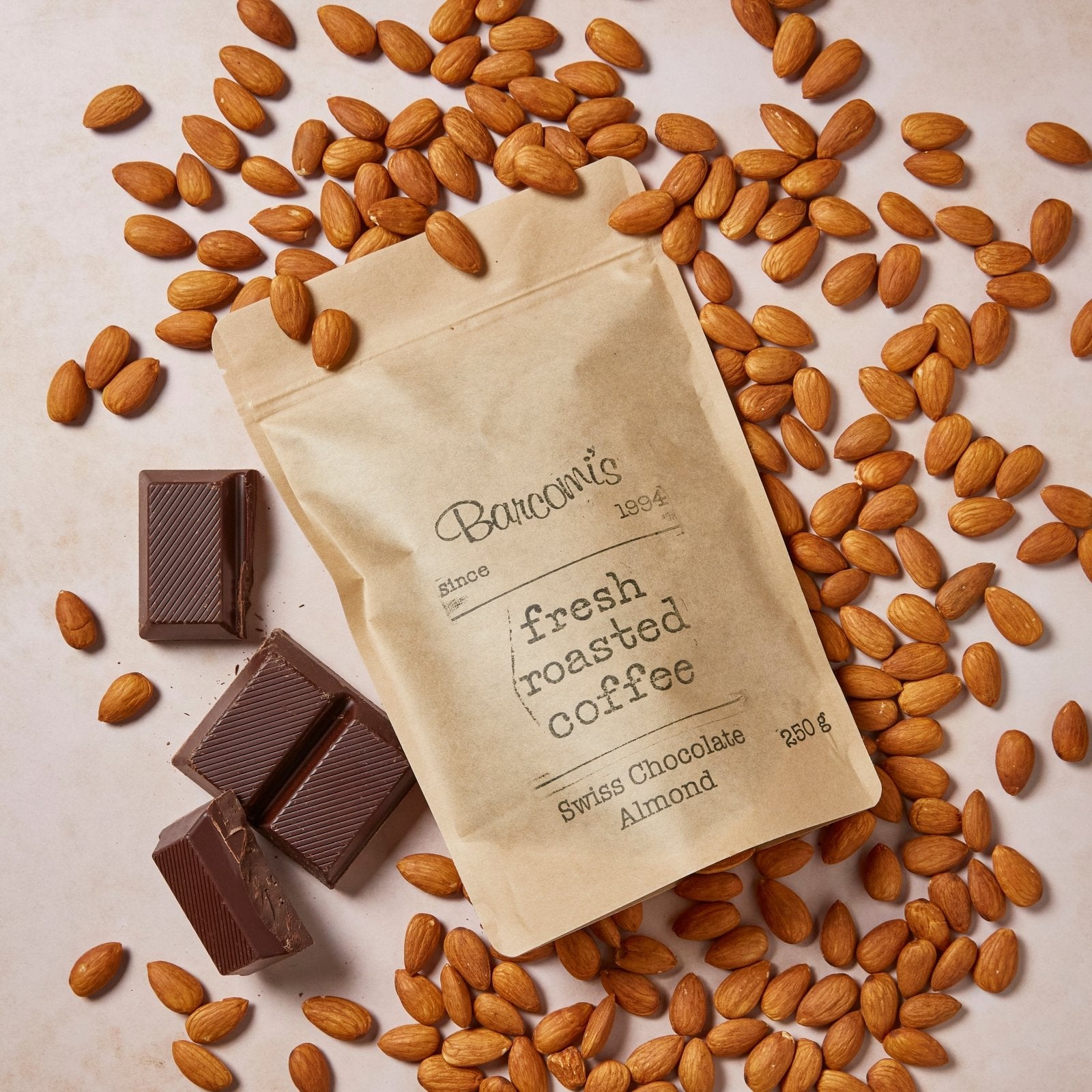 SWISS CHOCOLATE ALMOND - Barcomi's Onlineshop