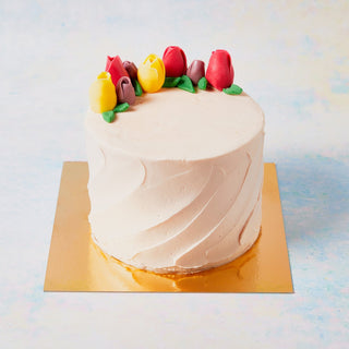 Tulip Cake mit handmodellierten Tulpen - Cynthia Barcomi's Onlineshop